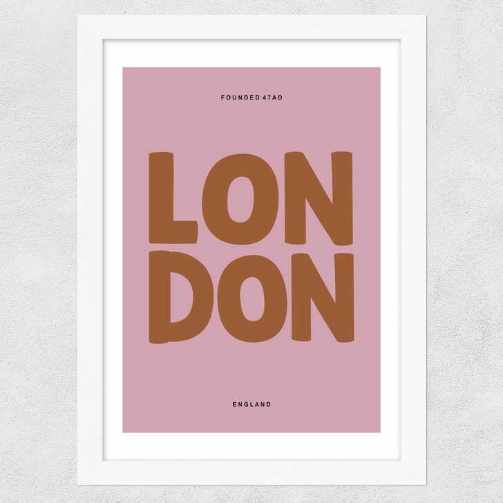 London Typography Pink