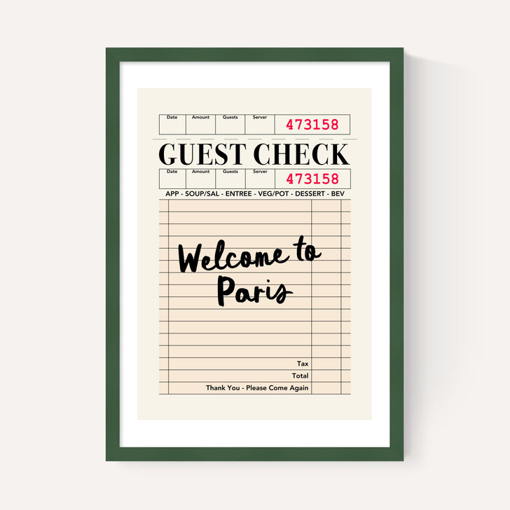 Paris Guest Check