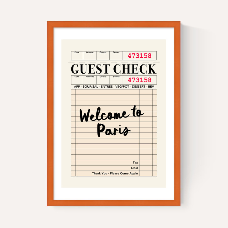 Paris Guest Check