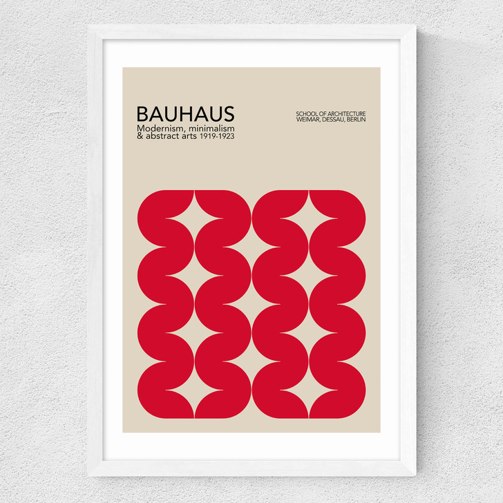 Bauhaus Red Curves