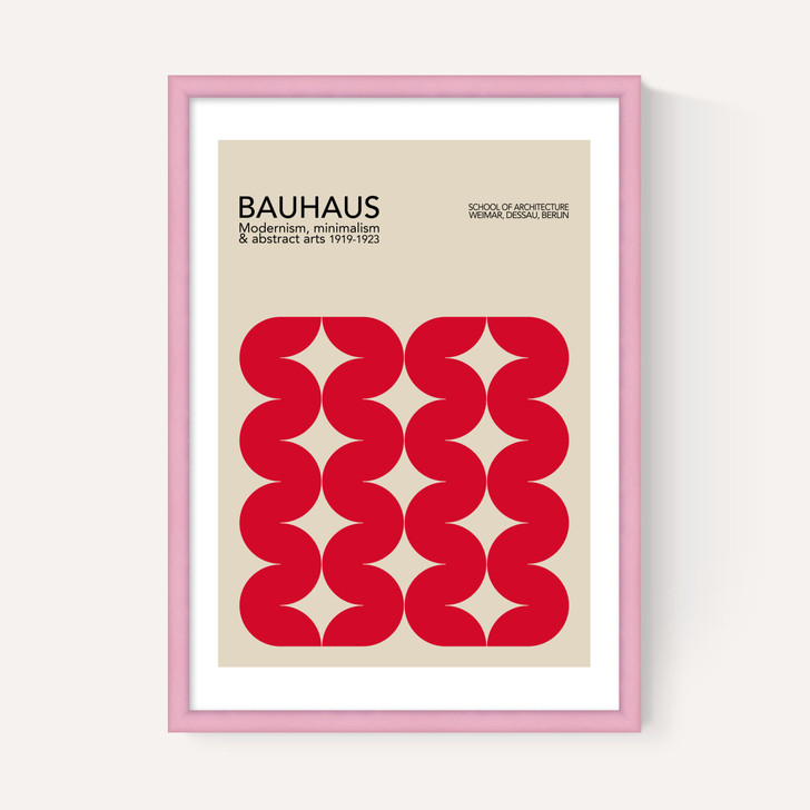 Bauhaus Red Curves