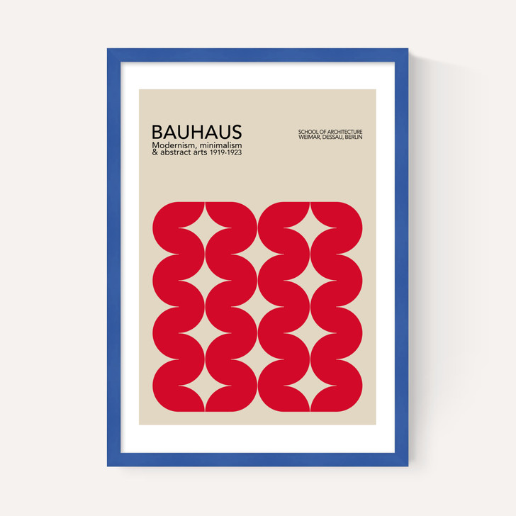 Bauhaus Red Curves