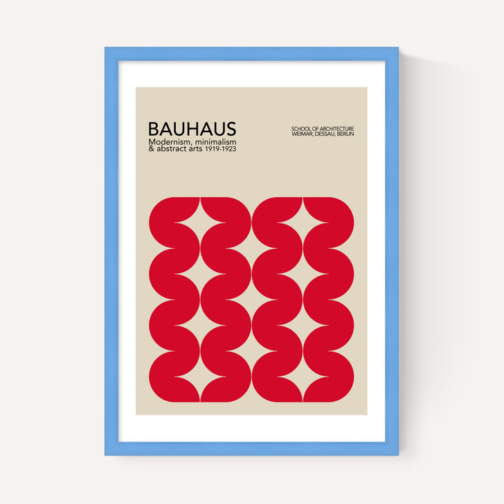 Bauhaus Red Curves