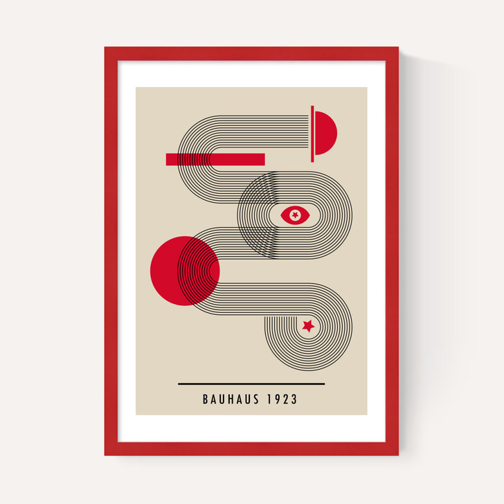 Bauhaus Red Circle