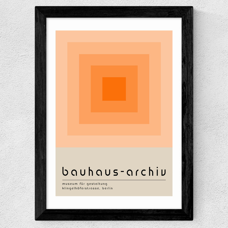Bauhaus Orange Squares