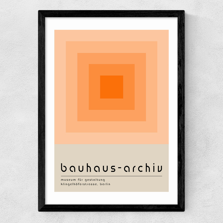 Bauhaus Orange Squares
