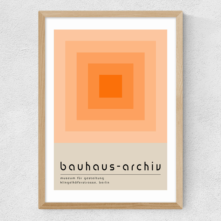 Bauhaus Orange Squares