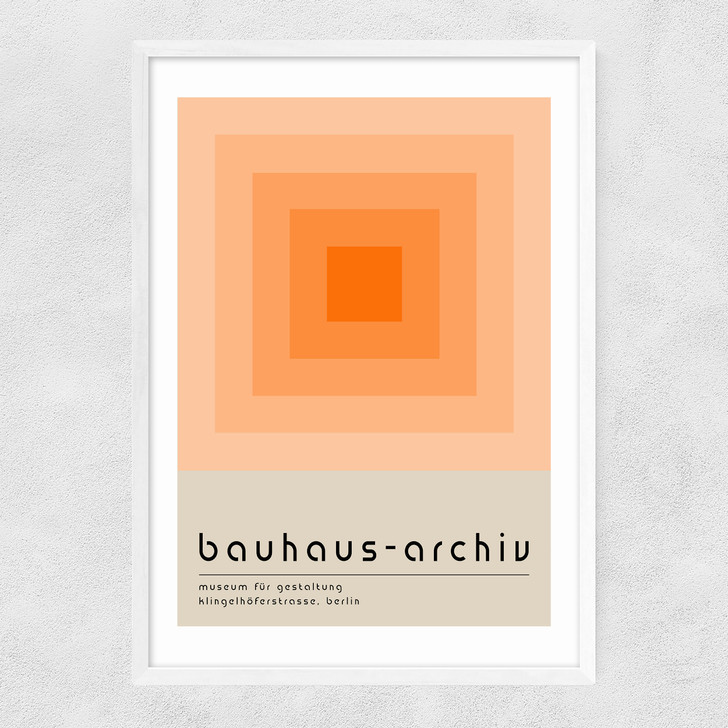Bauhaus Orange Squares