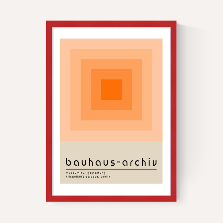 Bauhaus Orange Squares