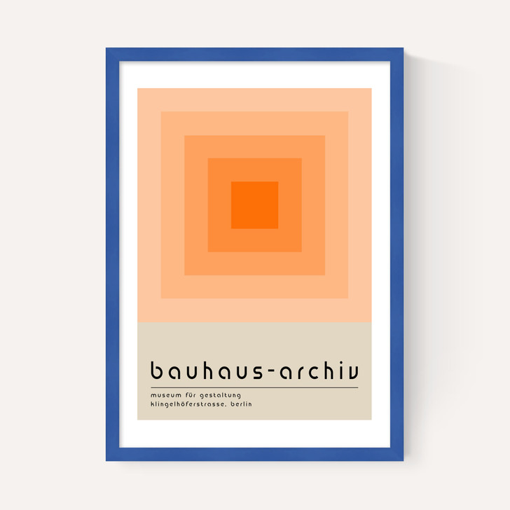 Bauhaus Orange Squares