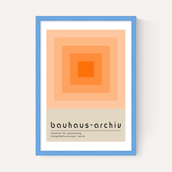 Bauhaus Orange Squares