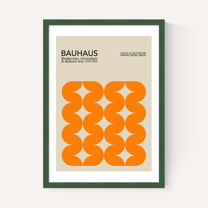 Bauhaus Orange Curves