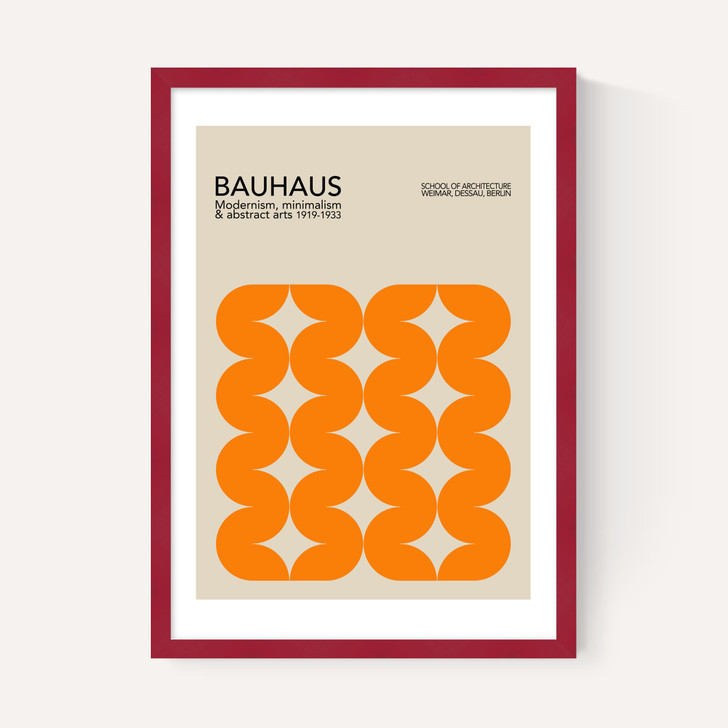 Bauhaus Orange Curves