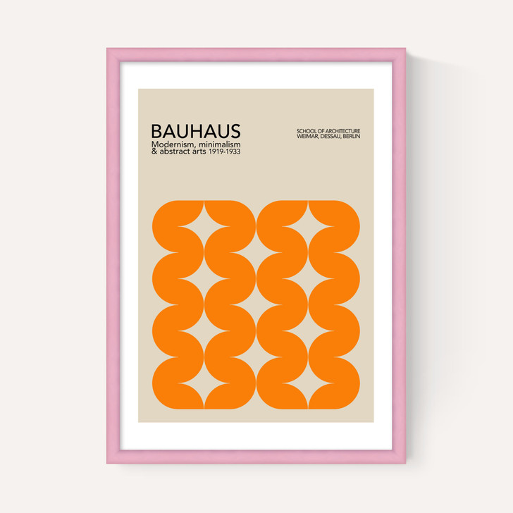 Bauhaus Orange Curves