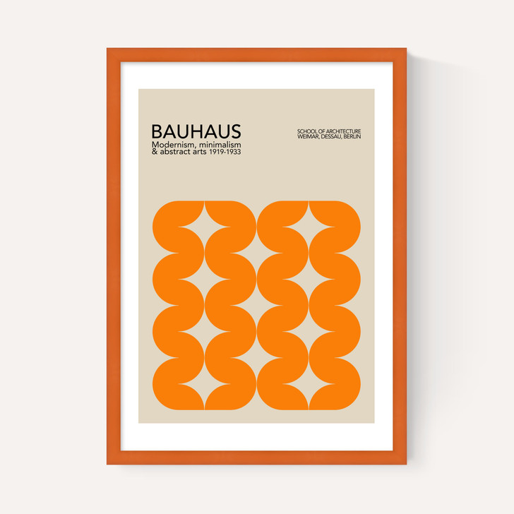 Bauhaus Orange Curves