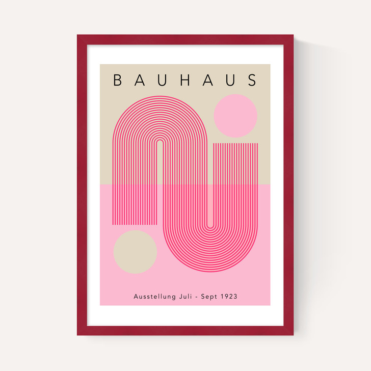 Bauhaus Pink Curve