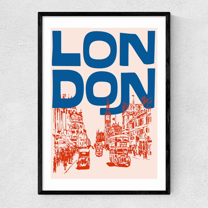 London City Narrow Black Frame