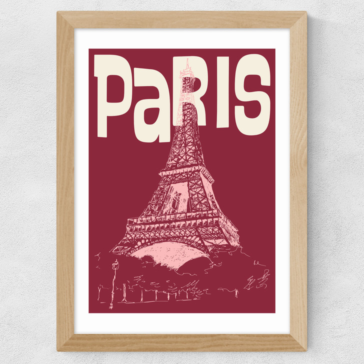 Paris City Wide Oak Frame