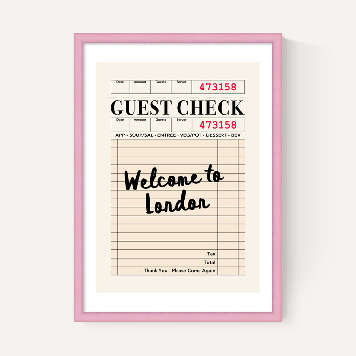 London Guest Check