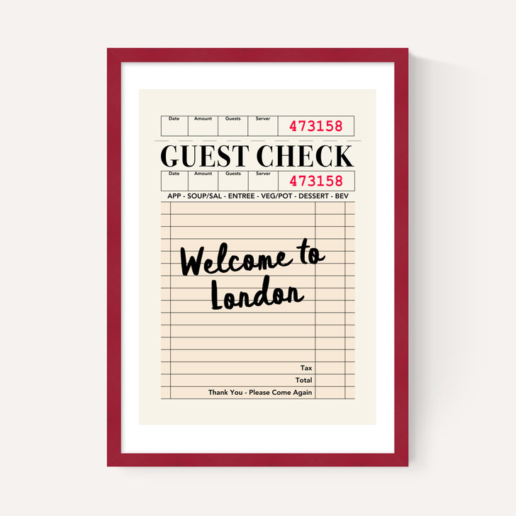 London Guest Check