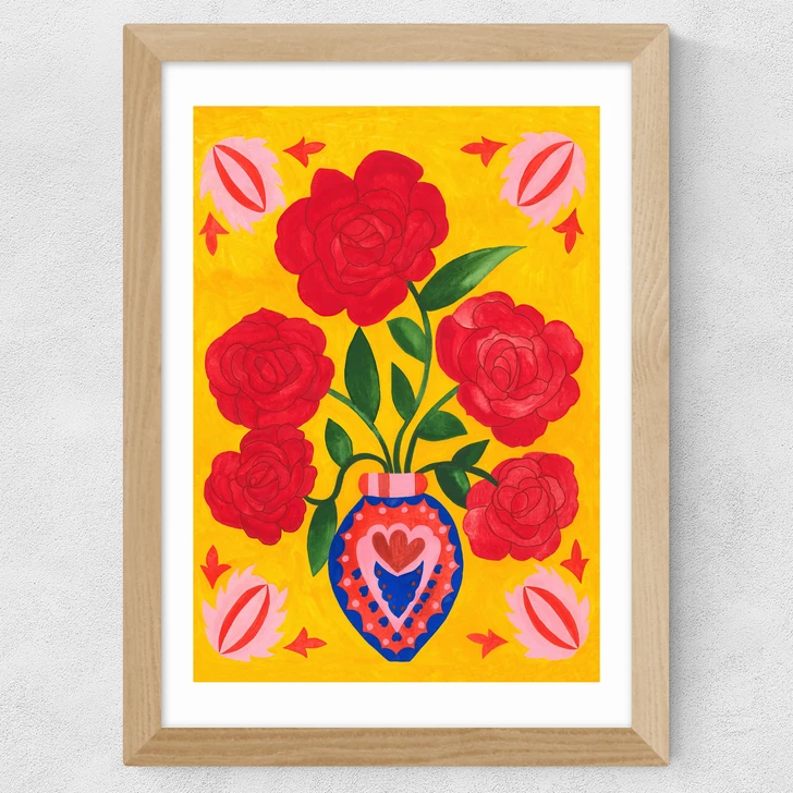 GULDASTA Wide Oak Frame