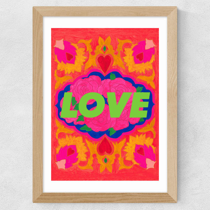 My Love Wide Oak Frame