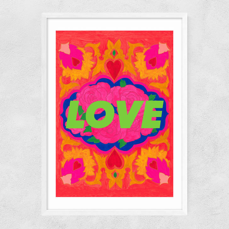 My Love Narrow White Frame