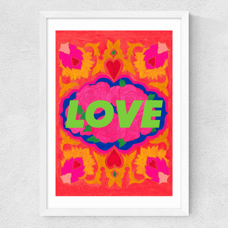 My Love Medium White Frame