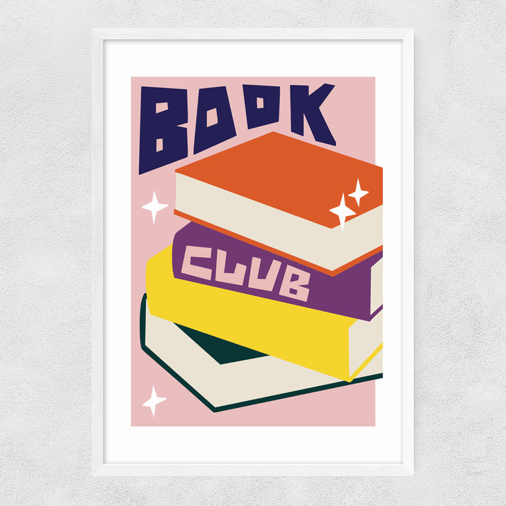 Book Club Narrow White Frame