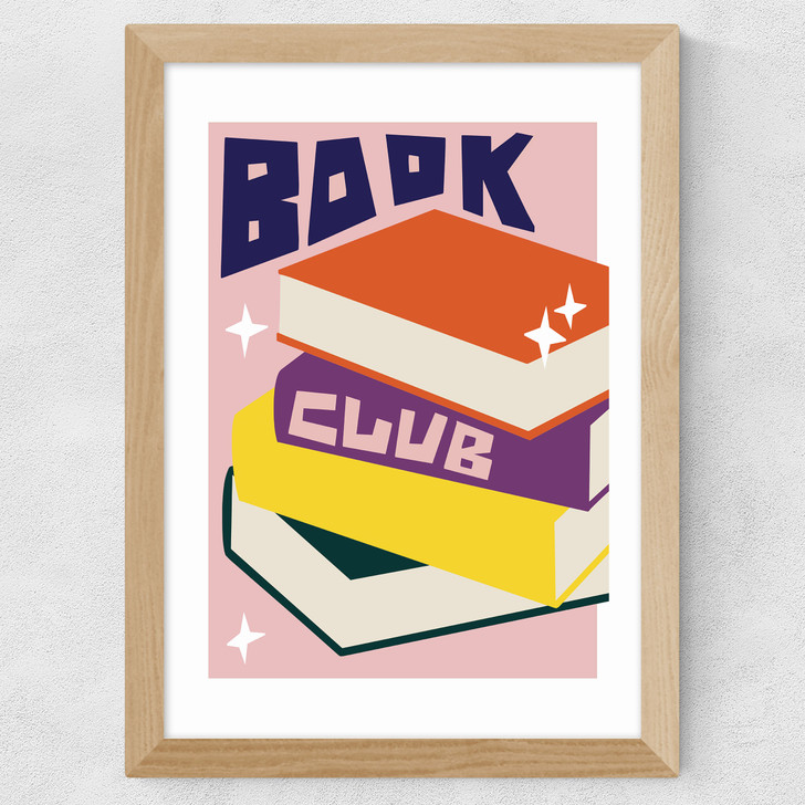 Book Club Wide Oak Frame