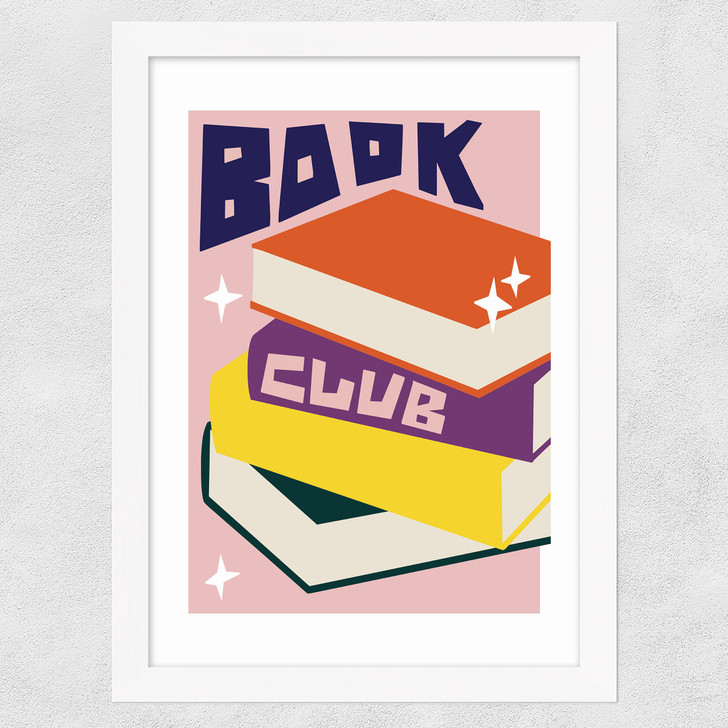 Book Club Wide White Frame