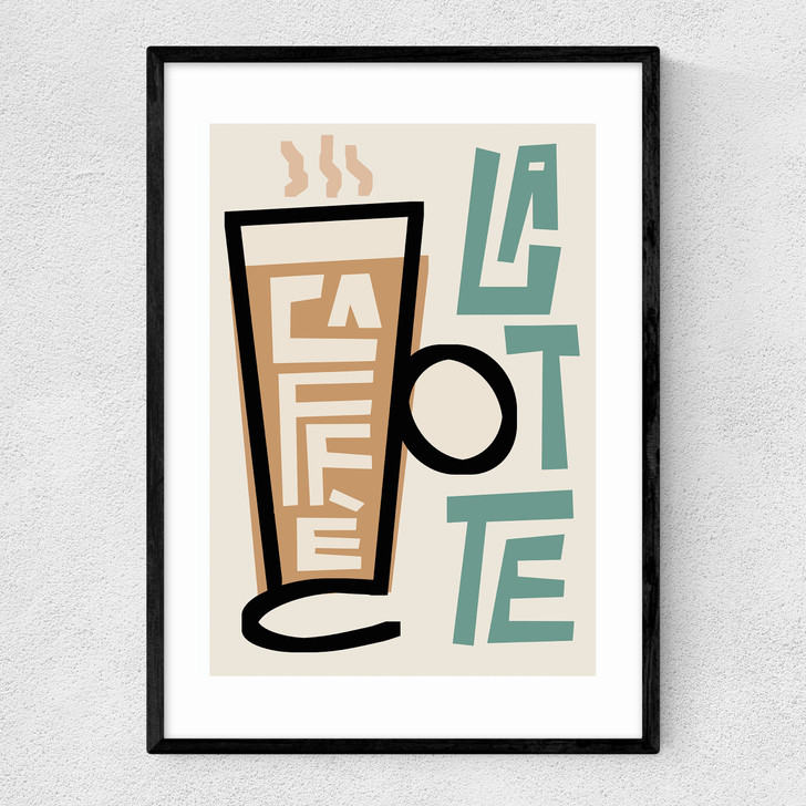 Caffe Latte Narrow Black Frame