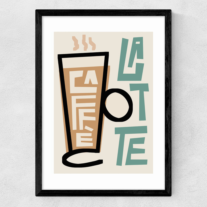 Caffe Latte Medium Black Frame