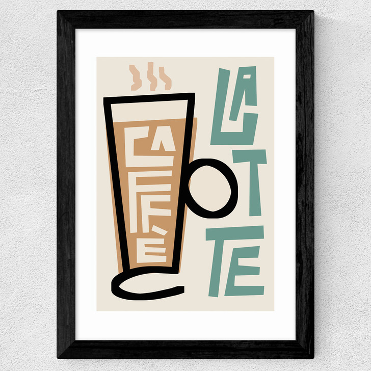 Caffe Latte Wide Black Frame