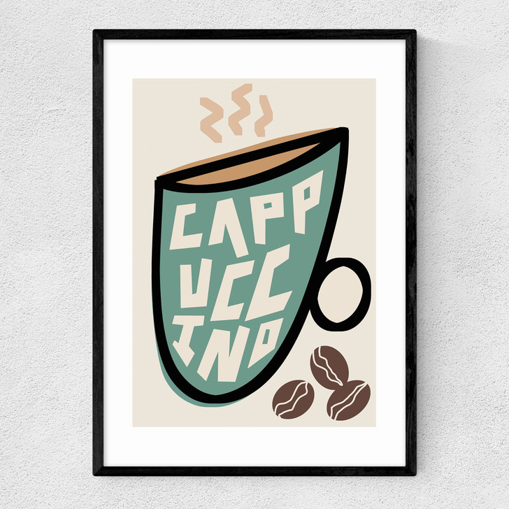 Cappuccino Narrow Black Frame