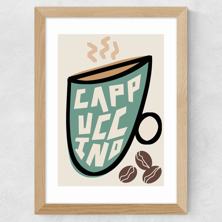 Cappuccino Wide Oak Frame