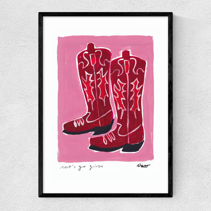 Cowboy Boots Narrow Black Frame