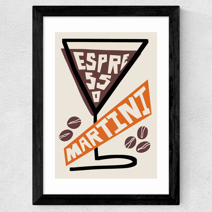 Espresso Martini Lover Wide Black Frame