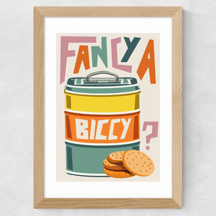 Fancy A Biccy Kitchen Wide Oak Frame