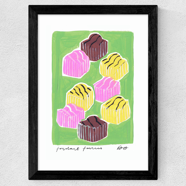 Fondant Fancies Wide Black Frame