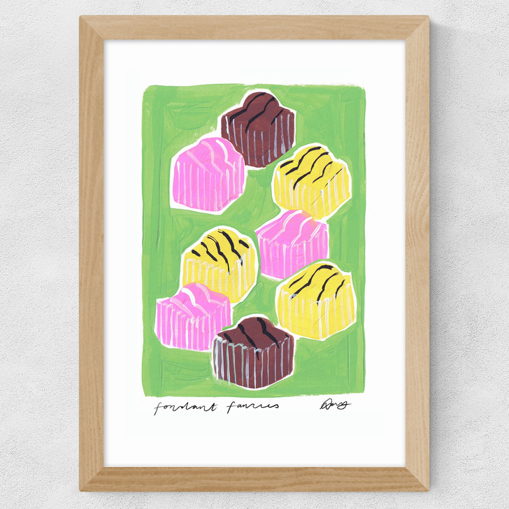 Fondant Fancies Wide Oak Frame