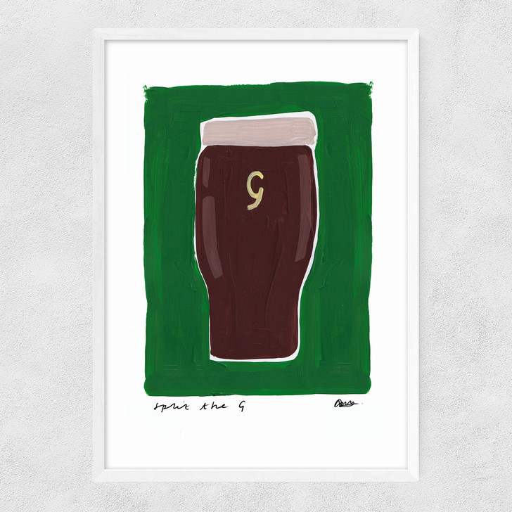 Guinness Narrow White Frame