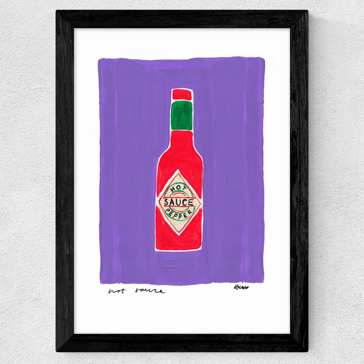 Purple Hot Sauce Wide Black Frame