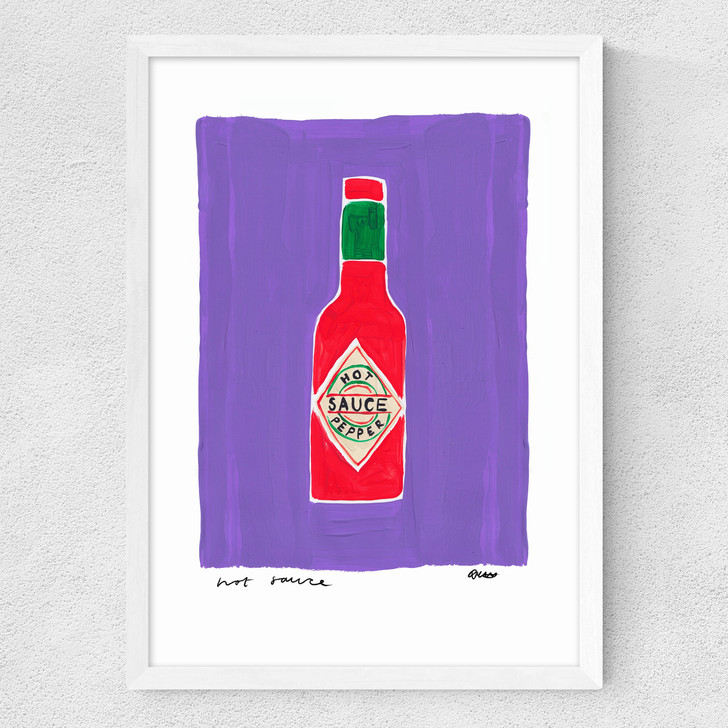 Purple Hot Sauce Medium White Frame