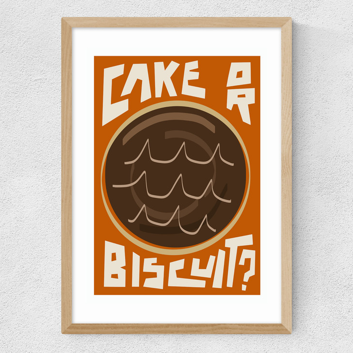 Cake or Biscuit? Medium Oak Frame