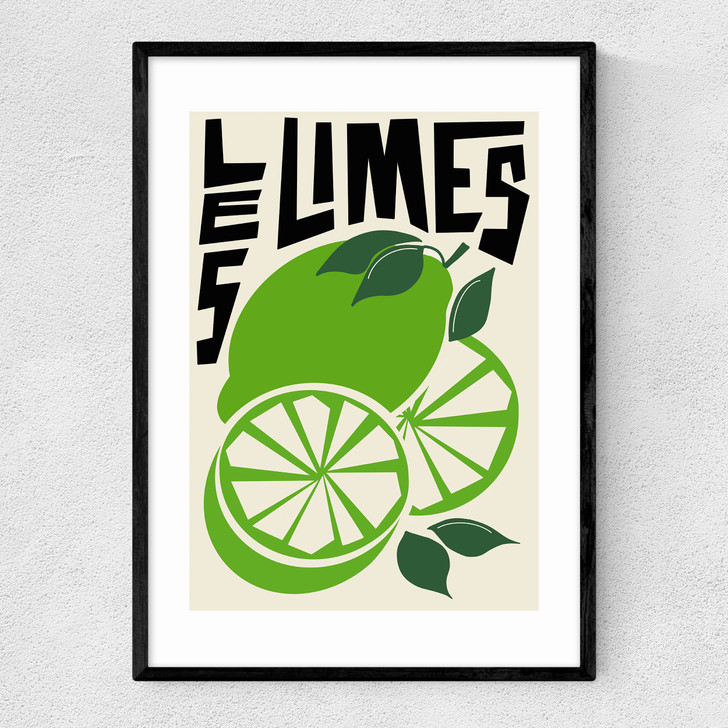 Les Limes Narrow Black Frame