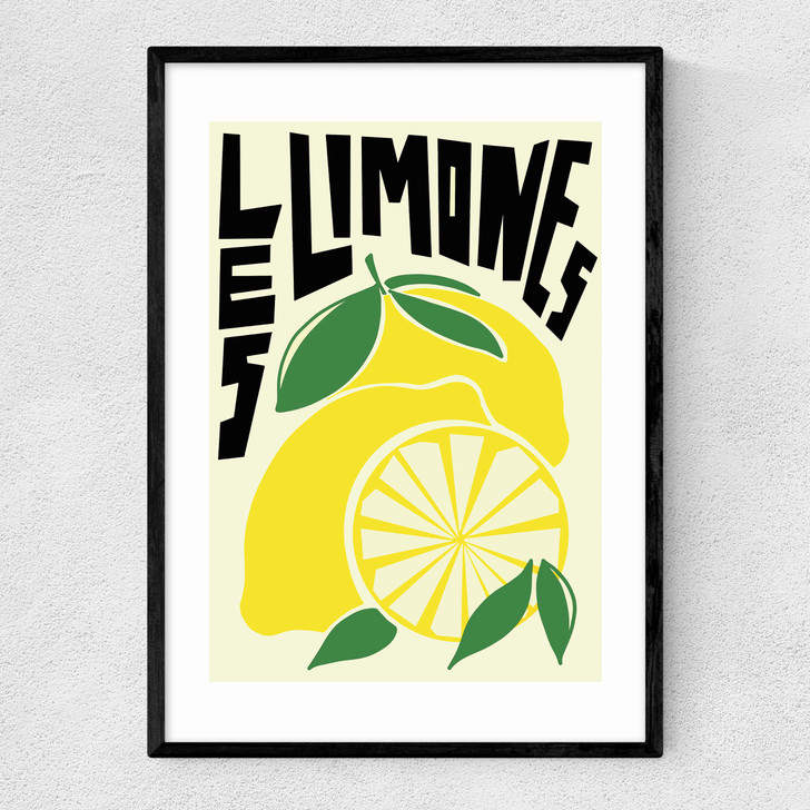 Les Limones Narrow Black Frame
