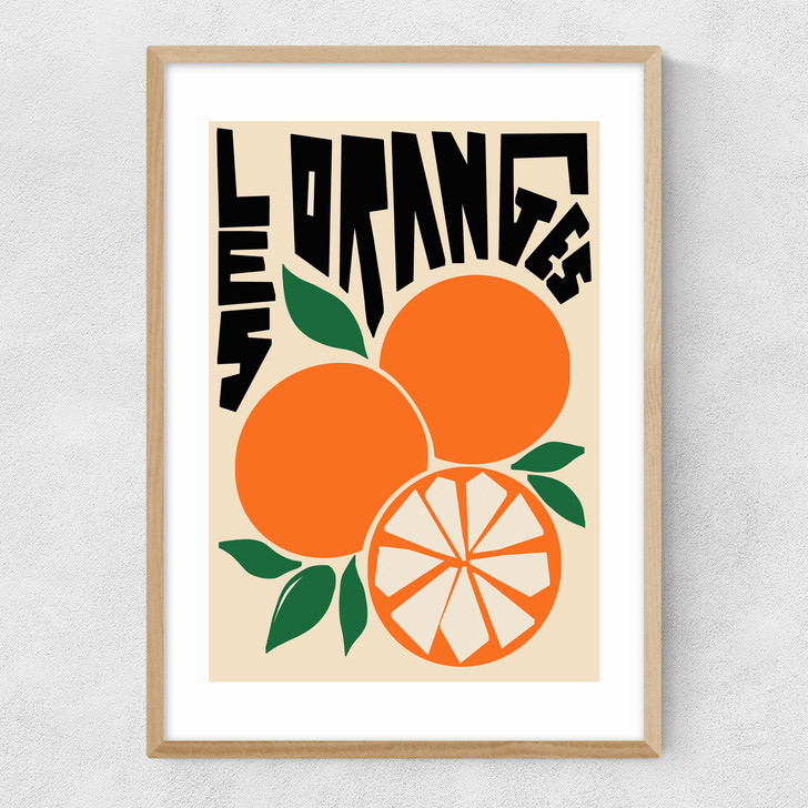Les Oranges Narrow Oak Frame