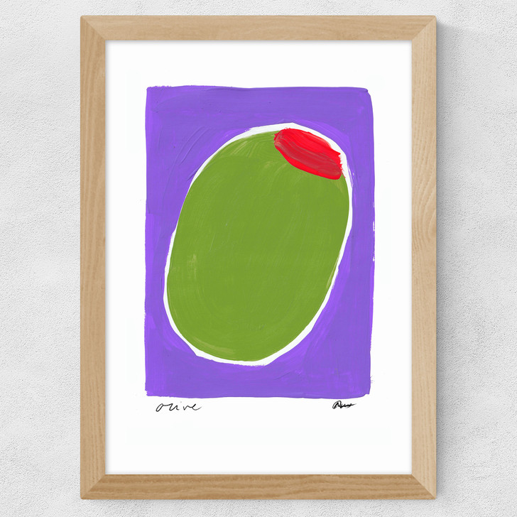 Big Olive Wide Oak Frame