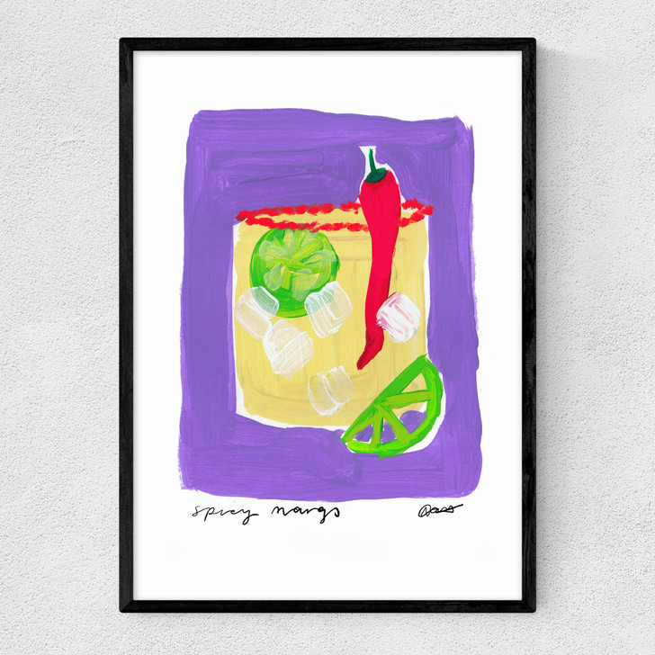 Spicy Margs Narrow Black Frame
